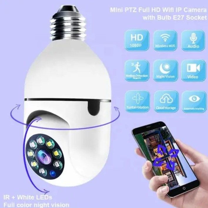 Wireless bulb Security Camera